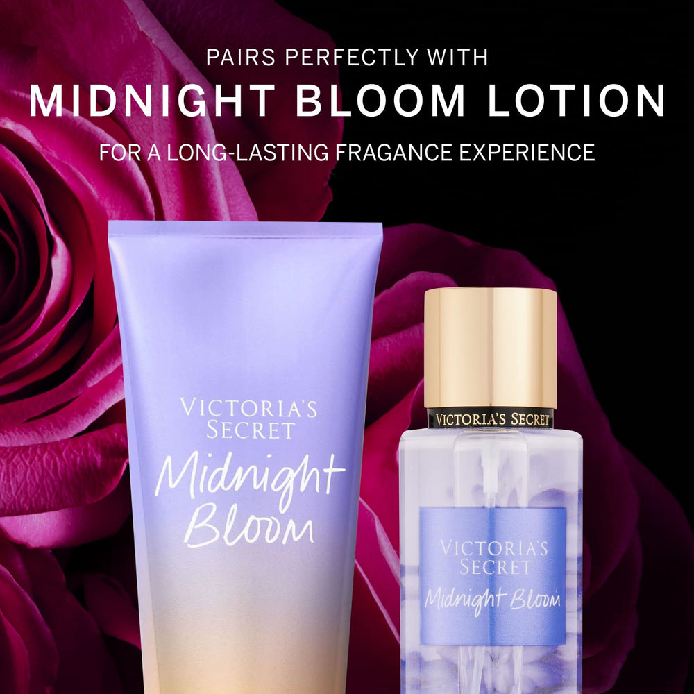 Victoria's Secret Midnight Bloom mist spray close-up for easy, repeated application