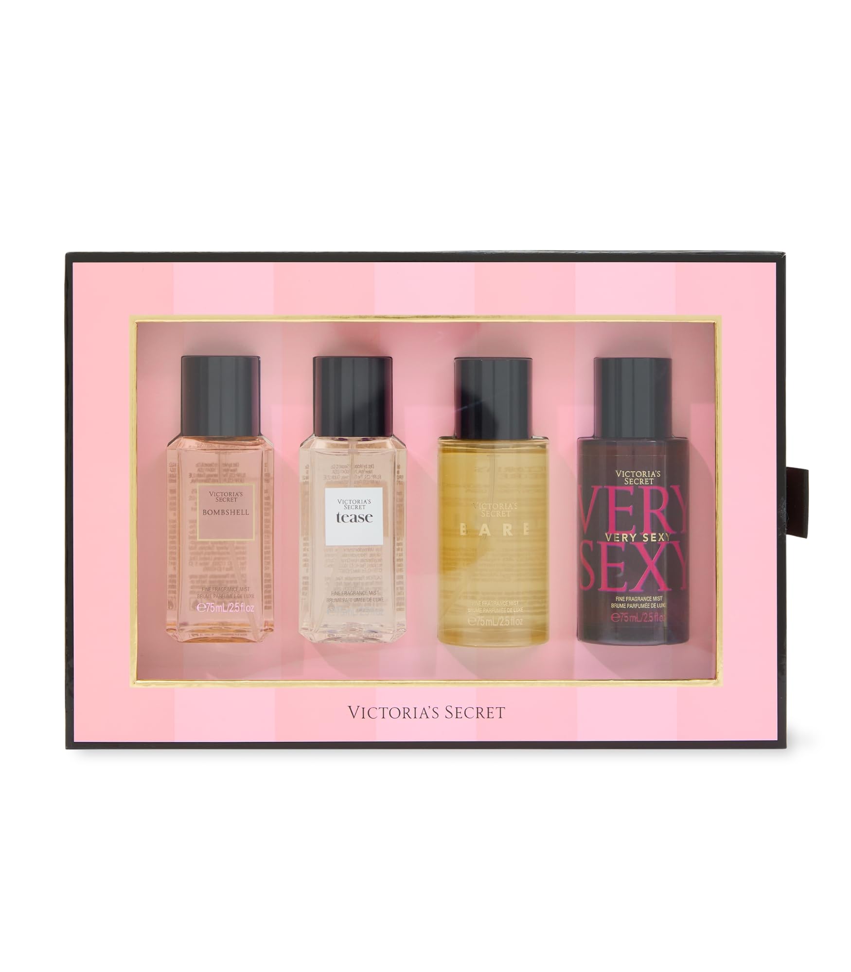 Victoria's Secret mini mist set box front, ideal gift packaging for holidays.