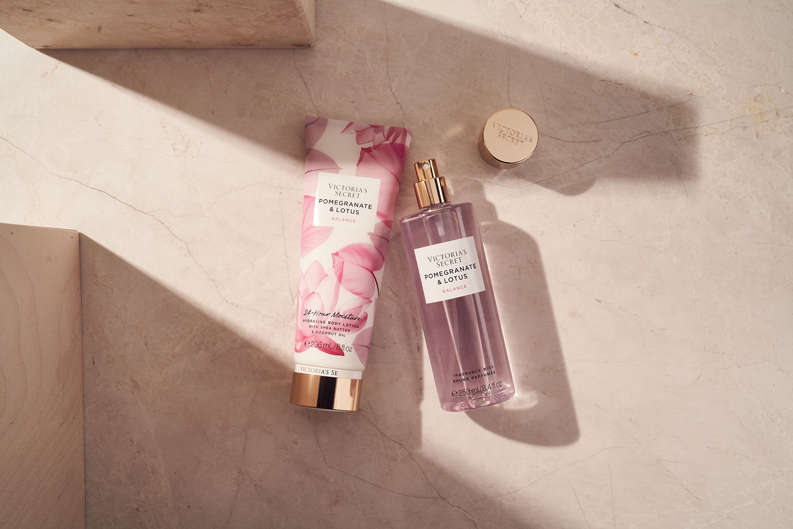 Victoria's Secret Natural Beauty collection packaging image emphasizes premium, nature-inspired skincare.