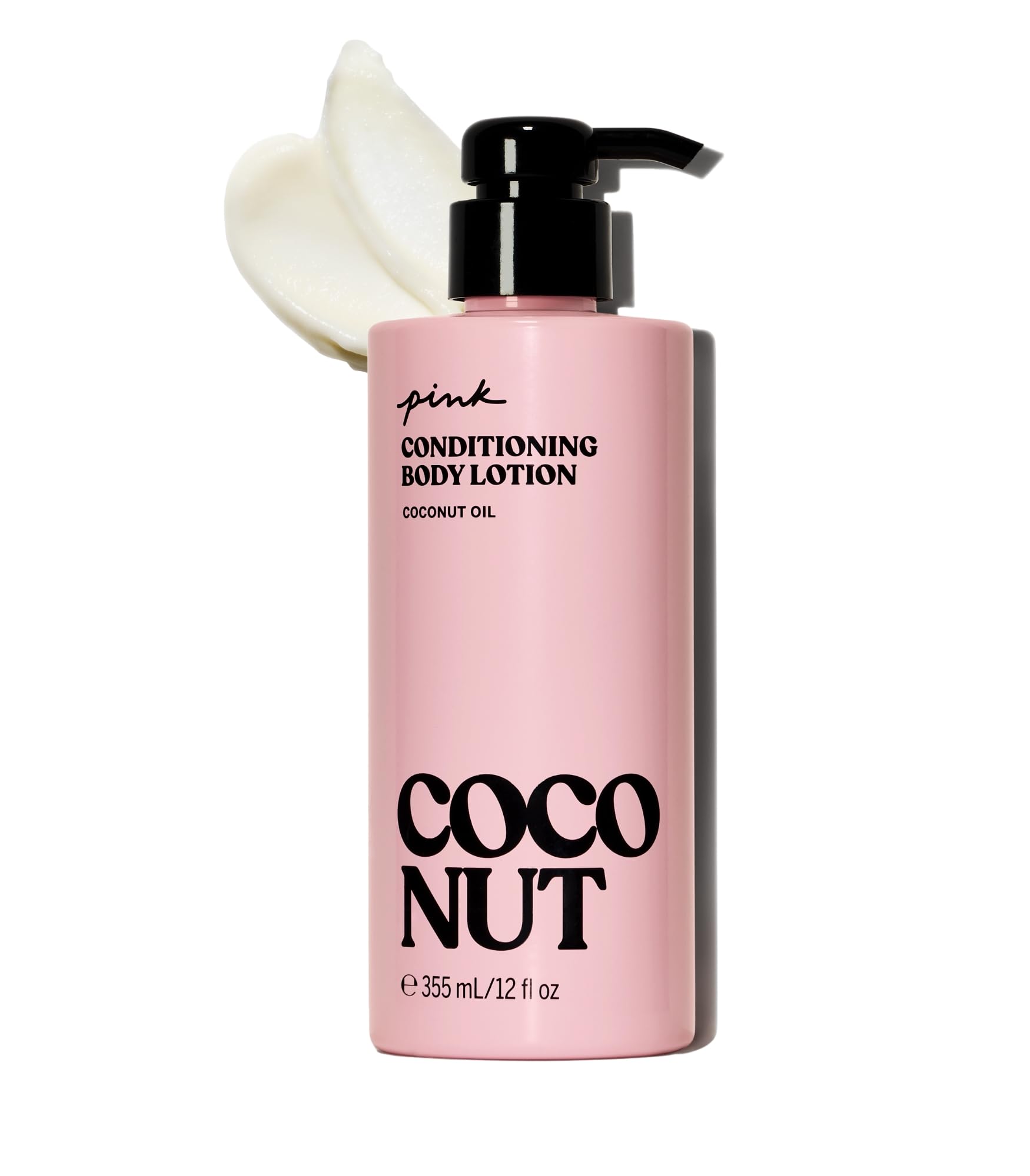 Victoria's Secret Pink Coco Hydrating Bottle close-up highlighting coconut oil moisture.