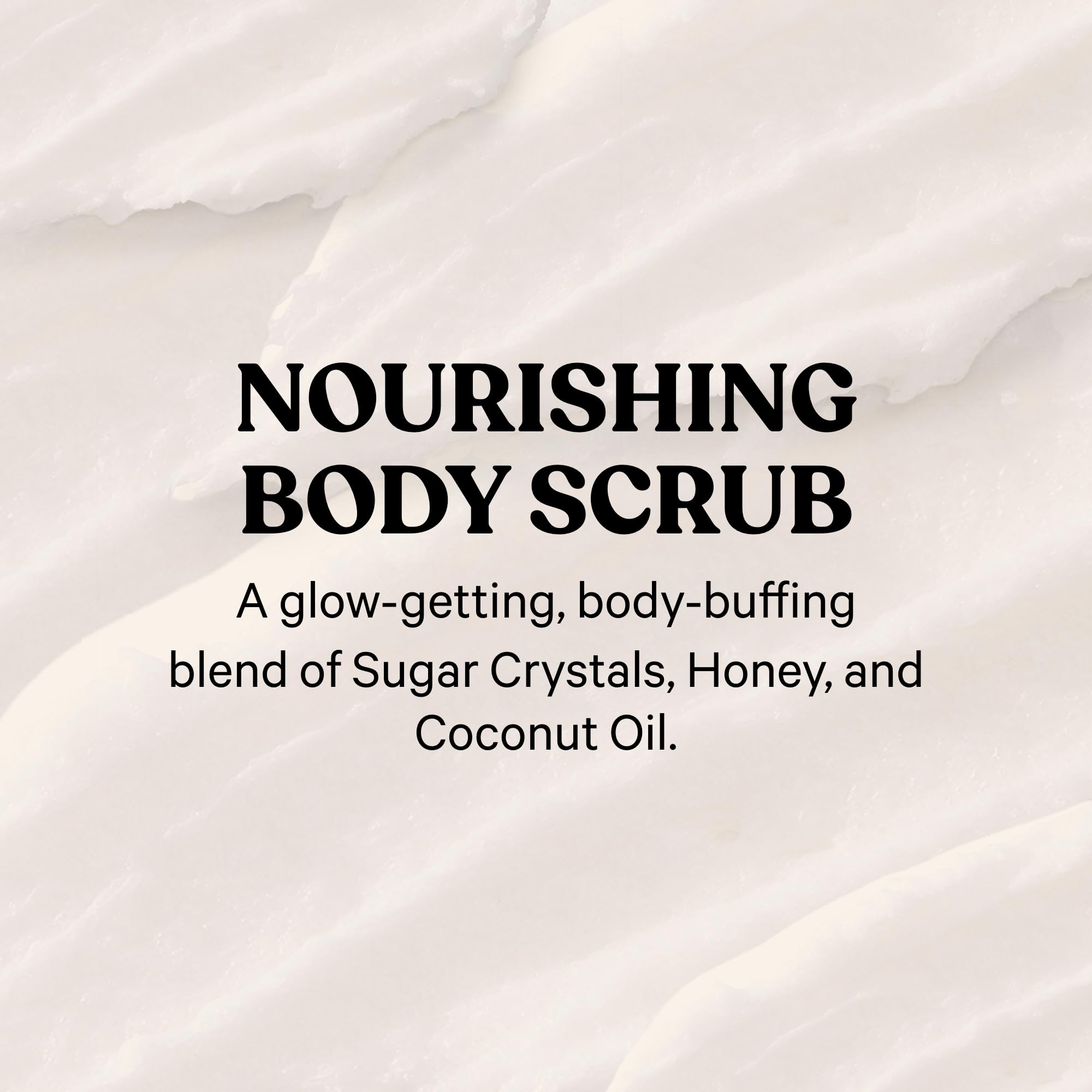 Victoria's Secret PINK Honey Nourishing Body Scrub sugar crystals for gentle exfoliation.