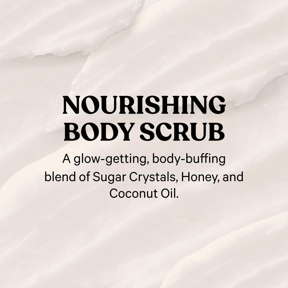 Victoria's Secret PINK Honey Nourishing Body Scrub sugar crystals for gentle exfoliation.