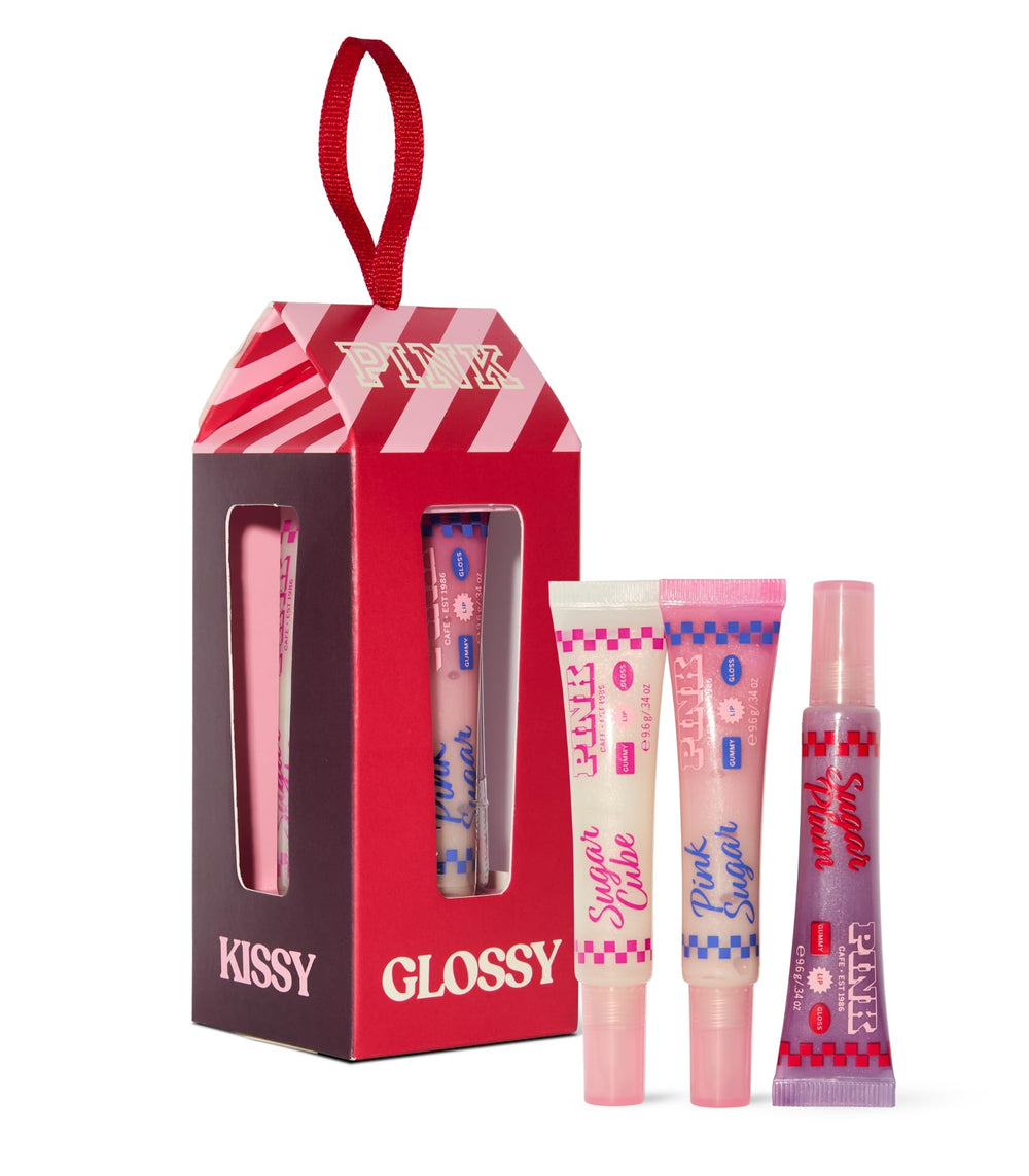 Victoria's Secret PINK Cherry Pop Lip Oil Tint bottle with vibrant gloss for a playful look.