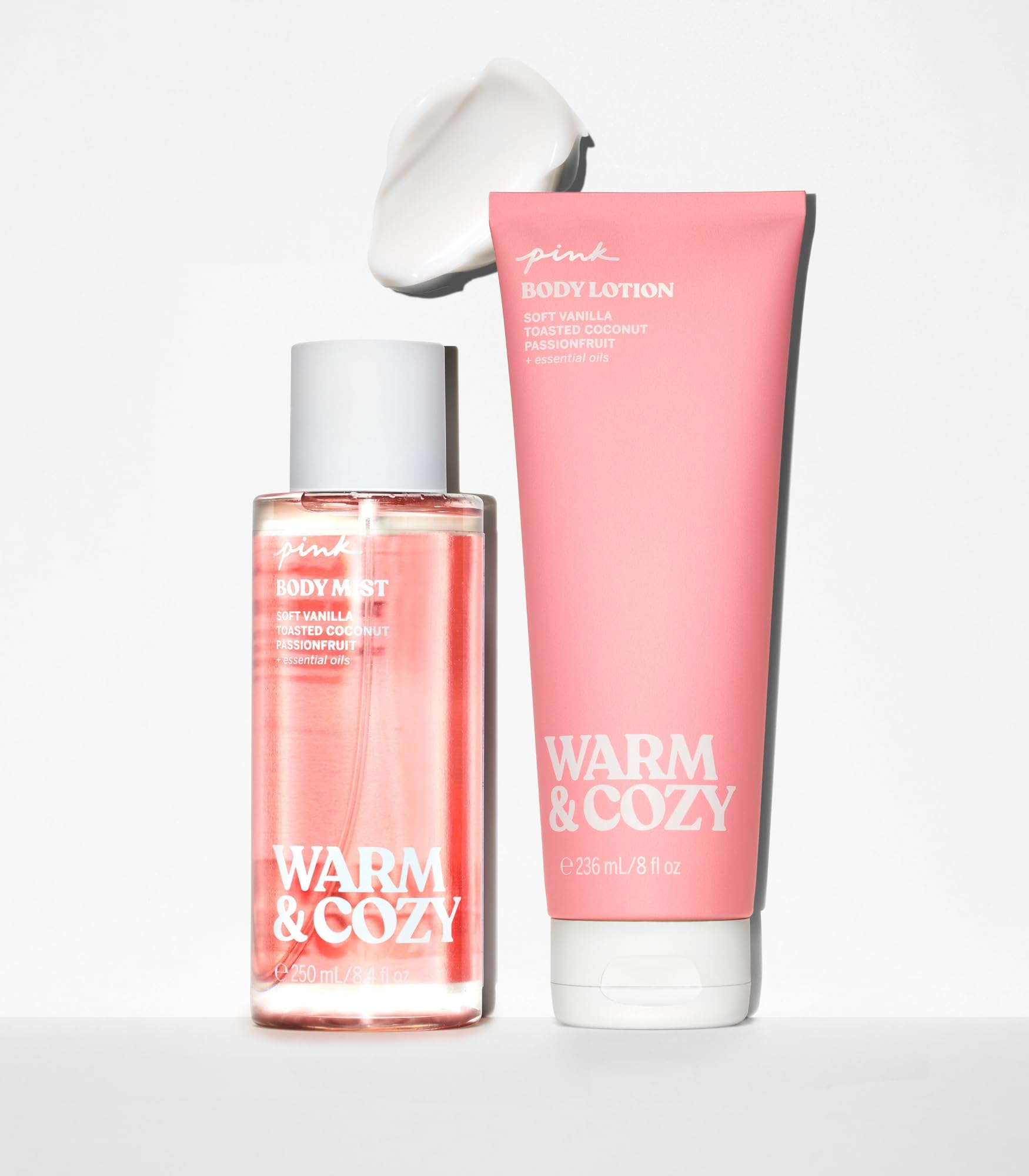 Pink Warm and Cozy Mist being softly spritzed for quick fragrance refresh.