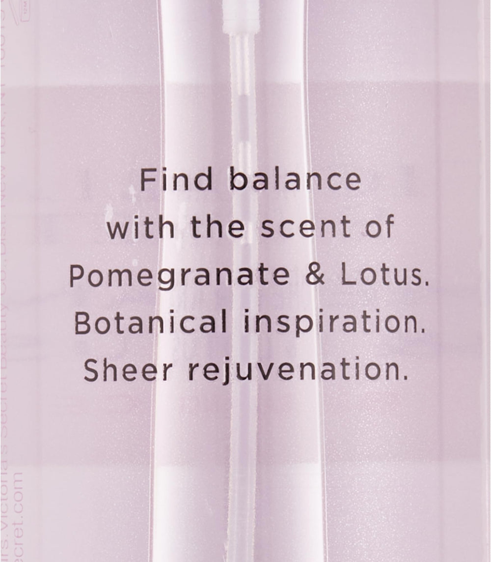Victoria's Secret Pomegranate & Lotus Mist on hair for delicate scent retention.