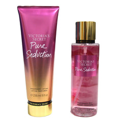 Victoria's Secret Pure Seduction fragrance mist bottle, delivering a long-lasting fruity scent