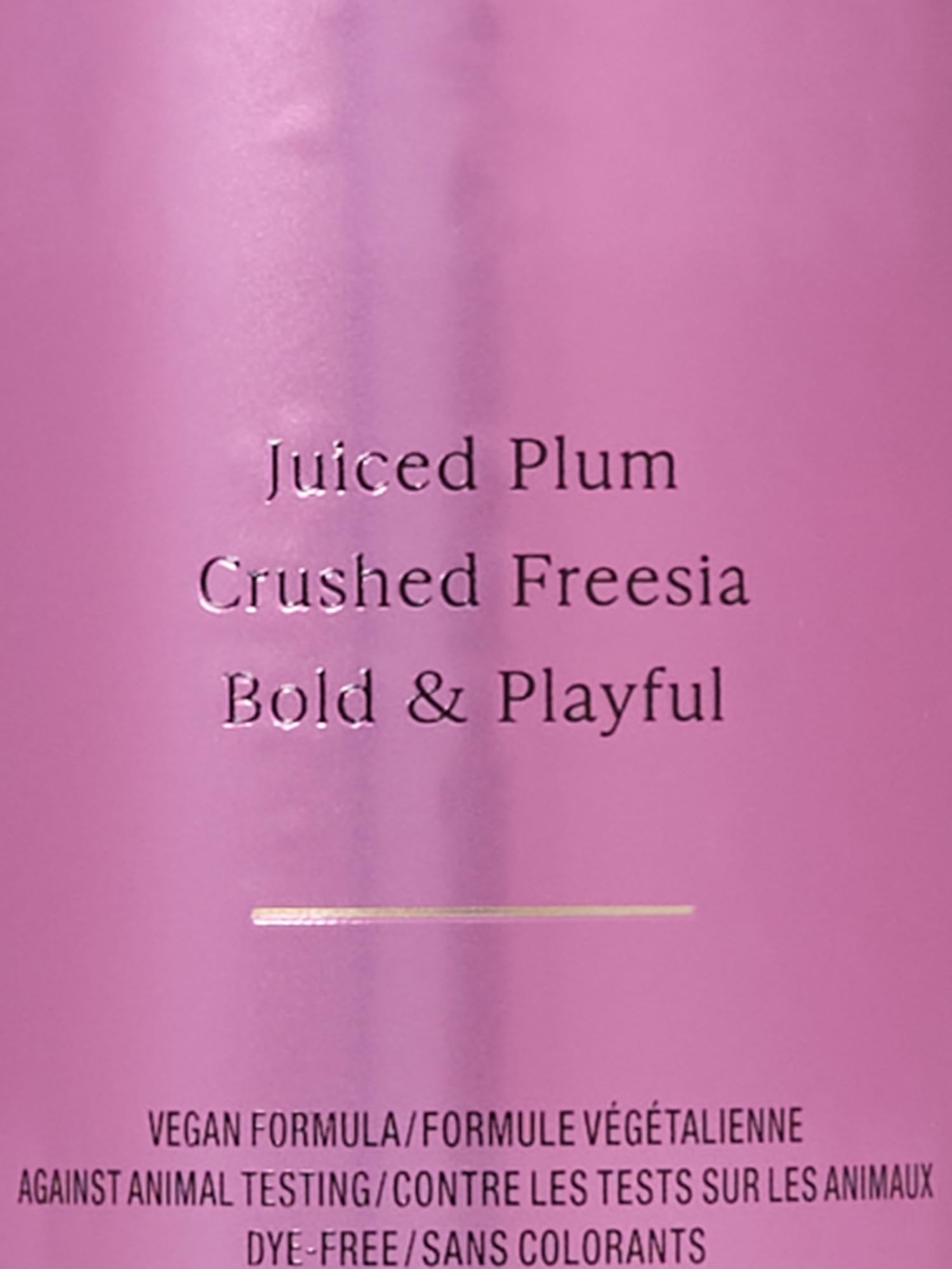 Victoria's Secret Pure Seduction mist close-up with crushed freesia note for airy elegance
