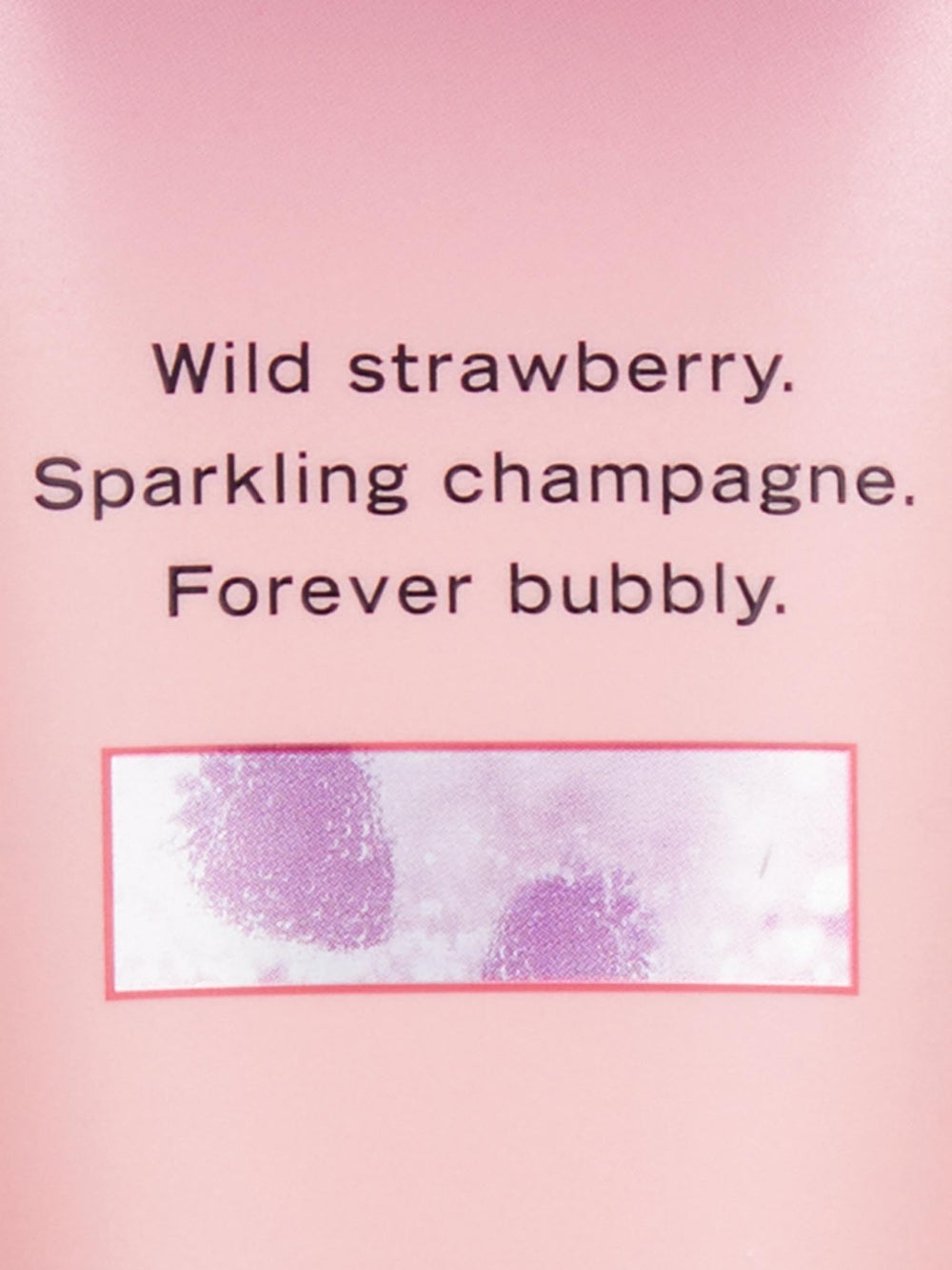 Cap close-up of Victoria's Secret Strawberries & Champagne Fragrance Body Lotion for quick, mess-free application.