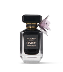 Victoria's Secret Tease Candy Noir label close-up features elegant branding and notes hint.