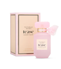 Victoria's Secret Tease Sugar Fleur bottle on vanity, ideal for everyday luxury.