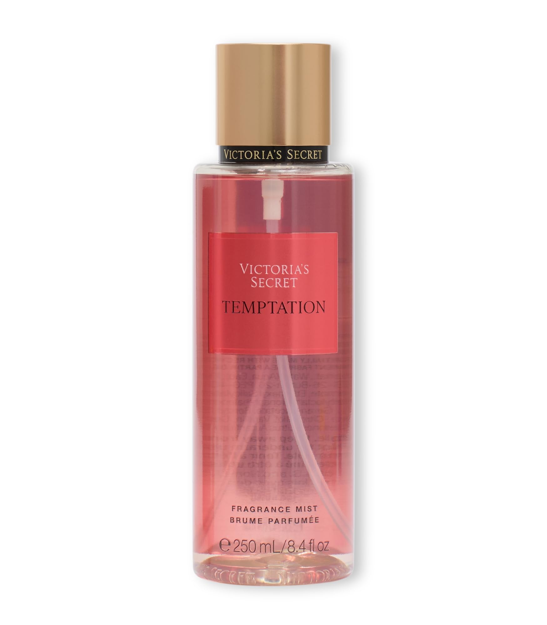 Victoria's Secret Temptation body mist bottle for frequent scent touch-ups
