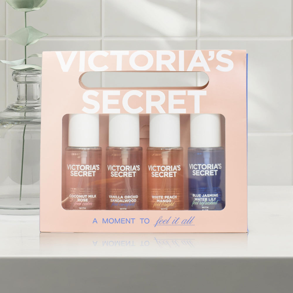 Victoria's Secret Vanilla Orchid Sandalwood mini mist, warm ambery gourmand for evenings.