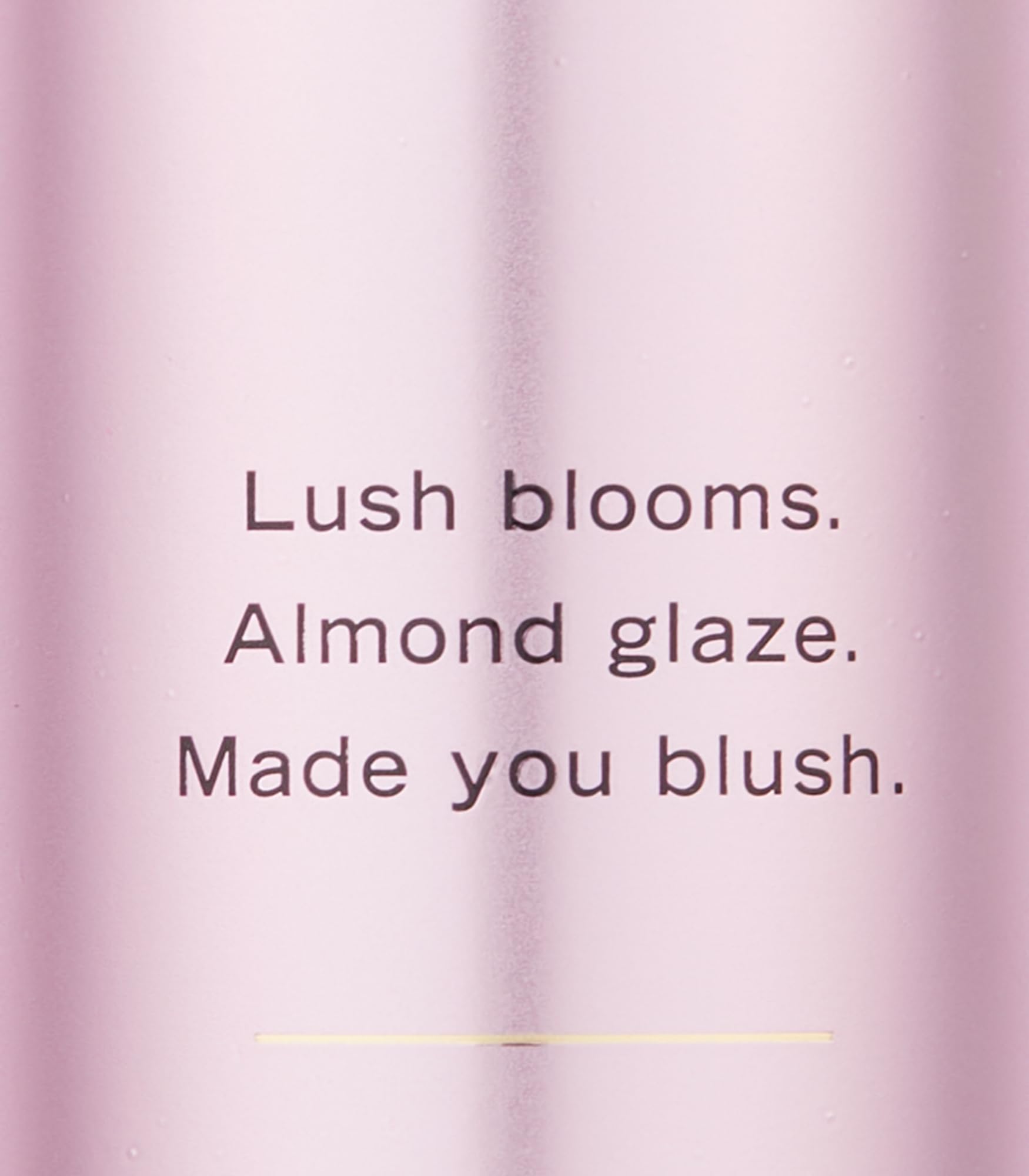 Victoria's Secret Velvet Petals mist close-up label emphasizes premium branding