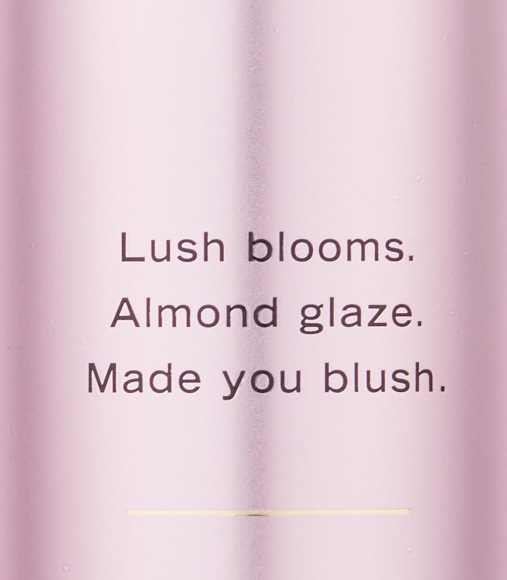 Victoria's Secret Velvet Petals mist close-up label emphasizes premium branding