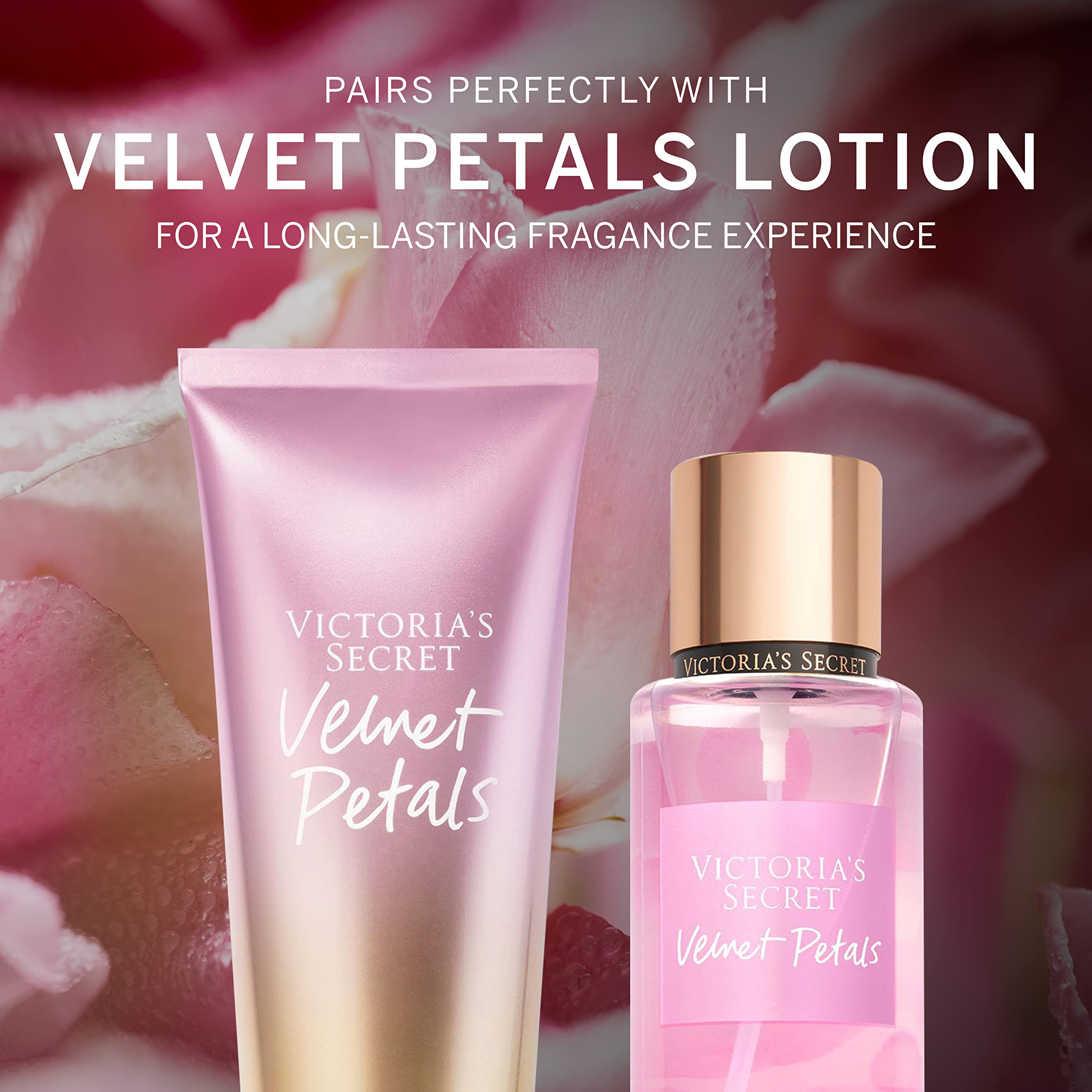 Victoria's Secret Velvet Petals mist spray on neck for subtle scent