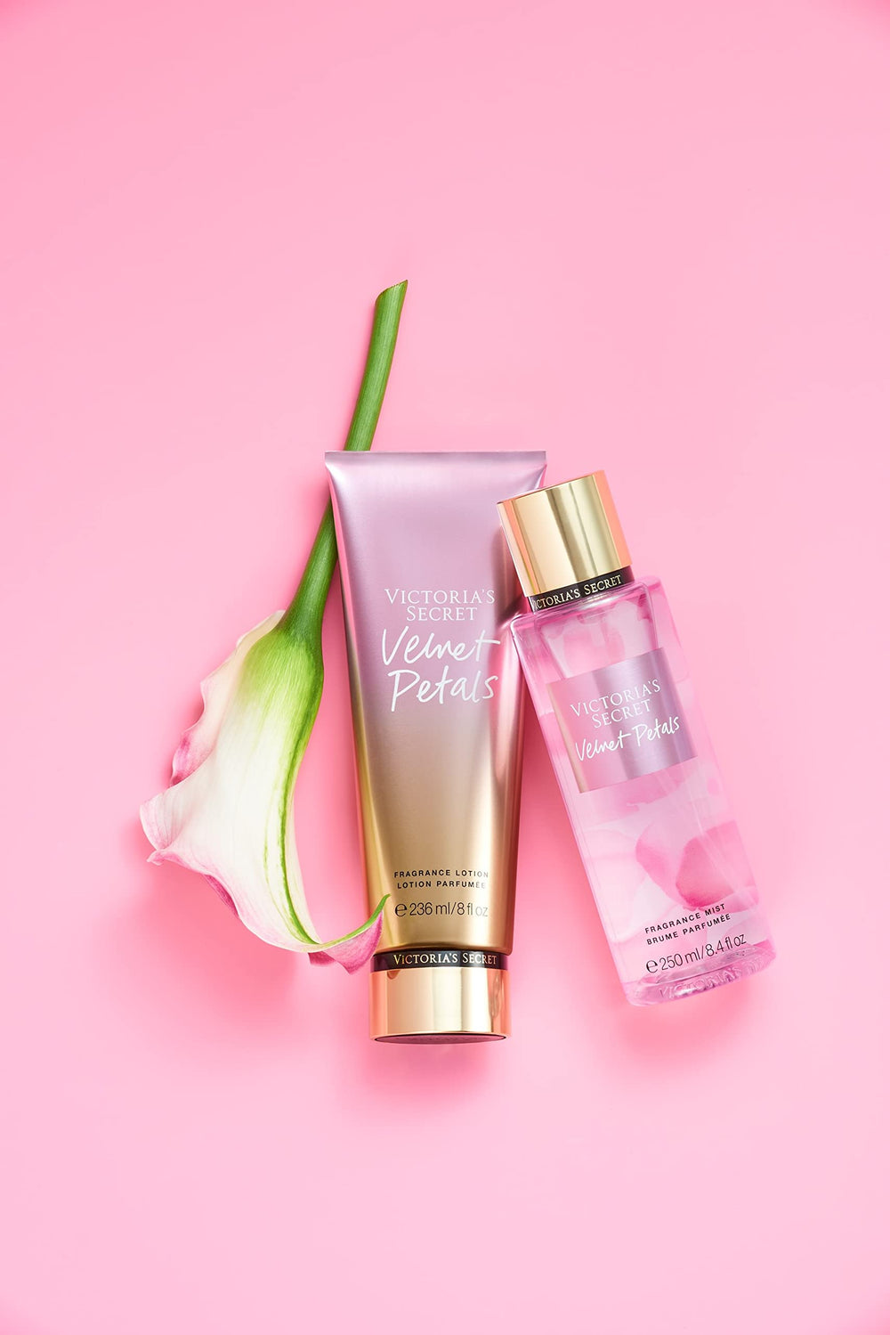 Victoria's Secret Velvet Petals packaging box signals gift-ready set.