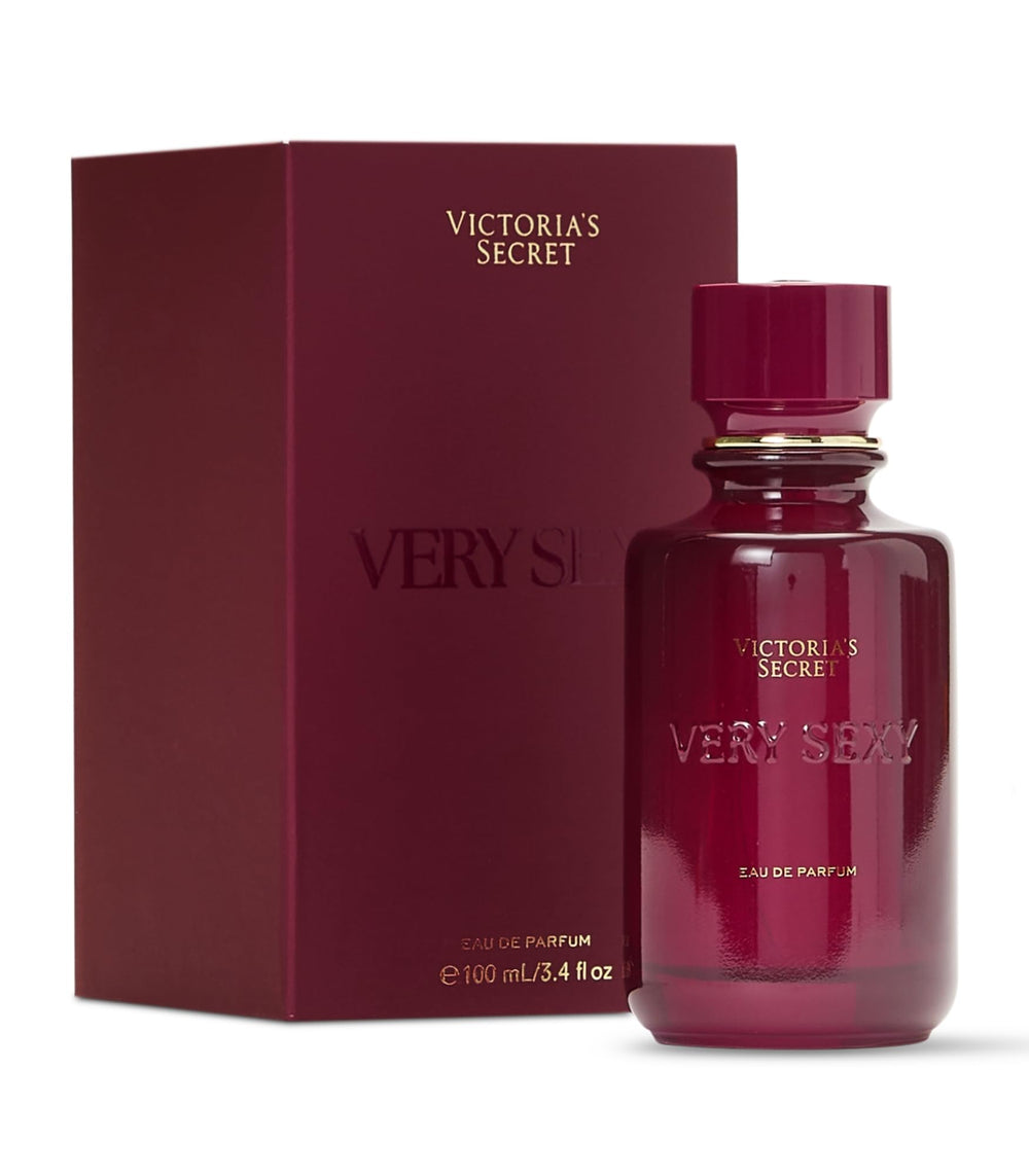 Victoria's Secret Very Sexy bottle closeup, highlighting vanilla orchid notes for romantic evenings.