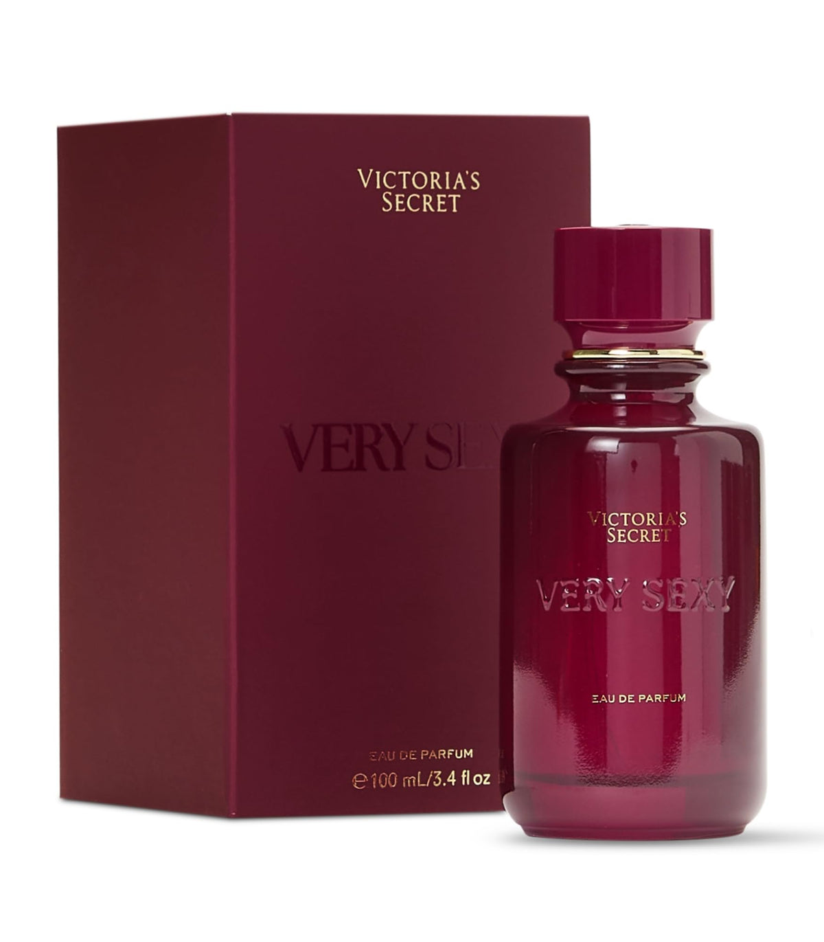 Victoria's Secret Very Sexy bottle closeup, highlighting vanilla orchid notes for romantic evenings.