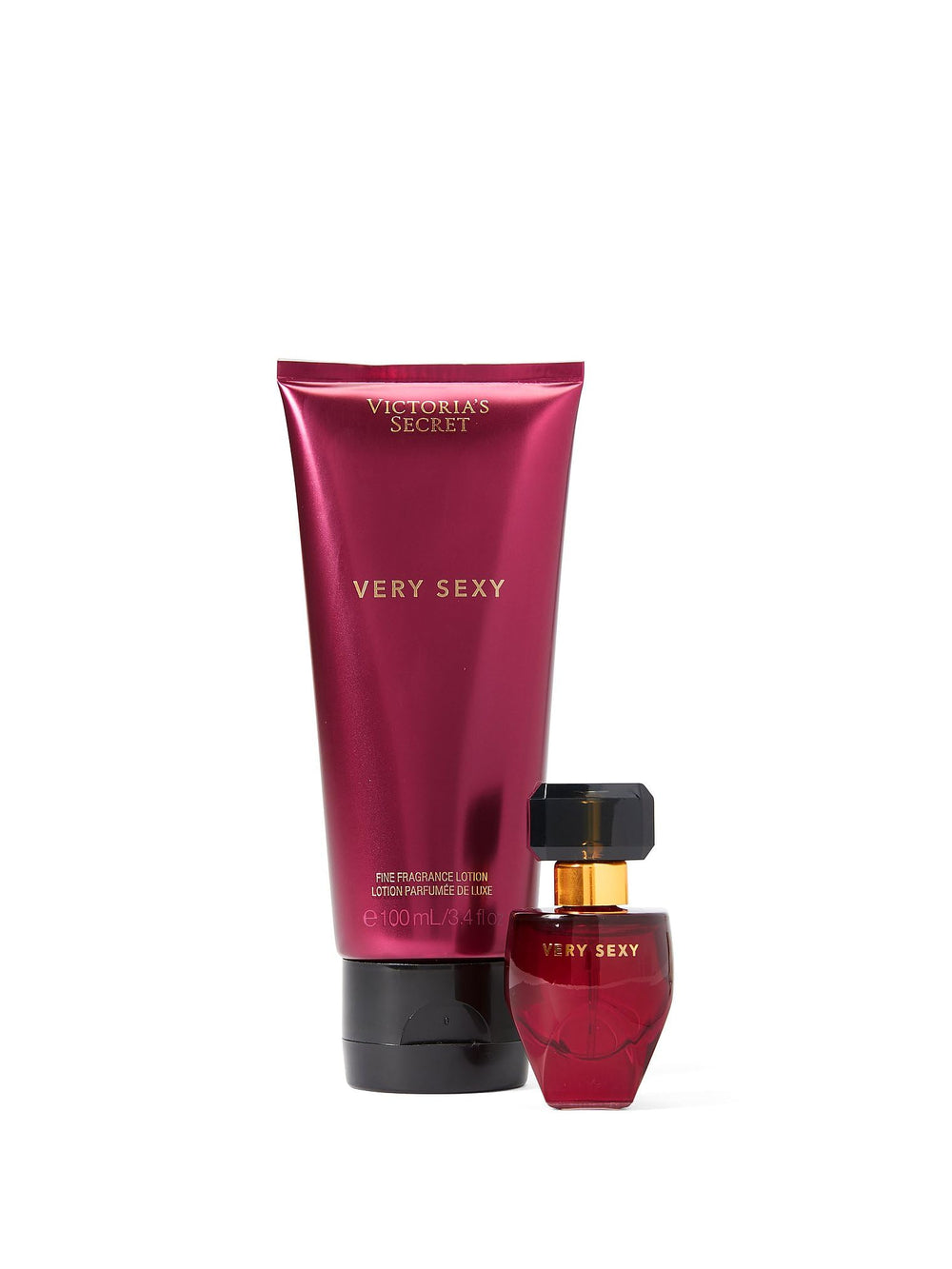 Victoria's Secret Very Sexy lotion application shows smooth, scented skin.