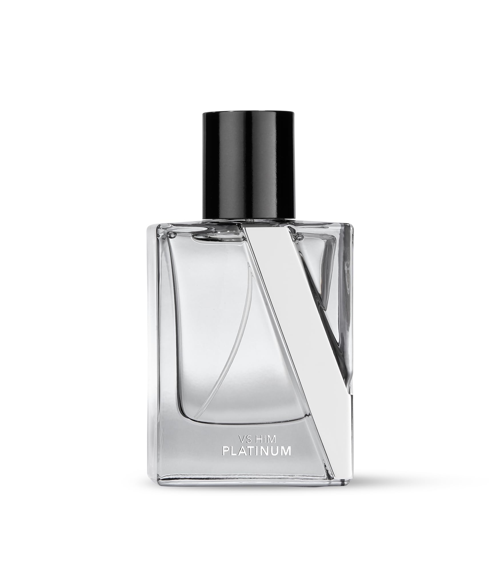 Victoria's Secret VS Him Platinum bottle cap detail suggests refined style for formal occasions