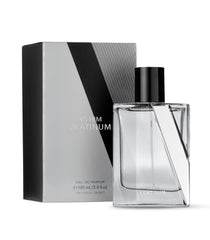 Victoria's Secret VS Him Platinum bottle front view shows a long-lasting masculine aroma