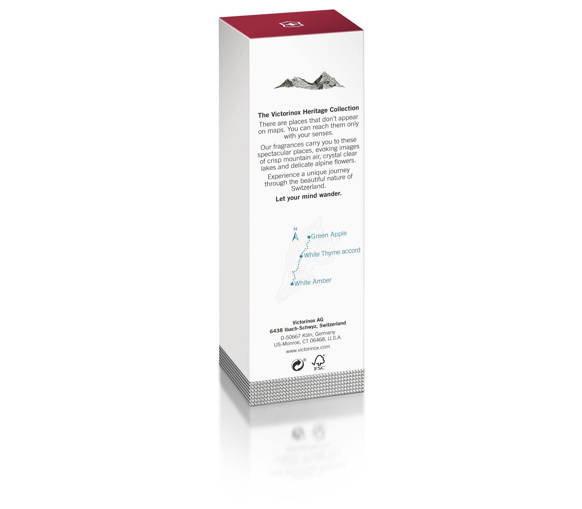 Victorinox Swiss Army Sport EDT label close-up notes