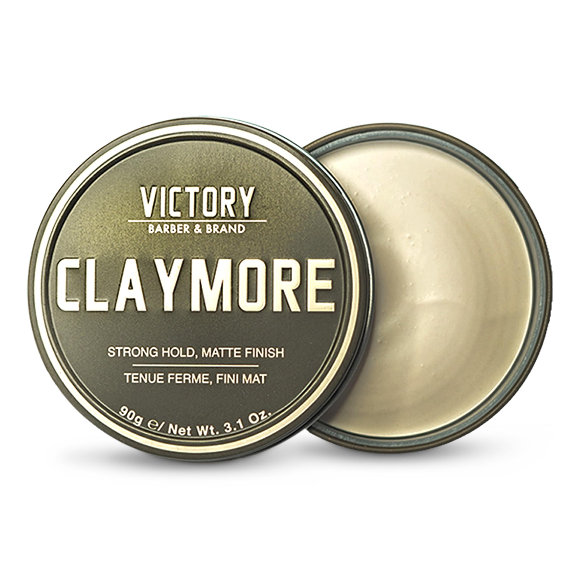 Victory Barber & Brand Claymore bottle showcases rugged packaging for lasting hold