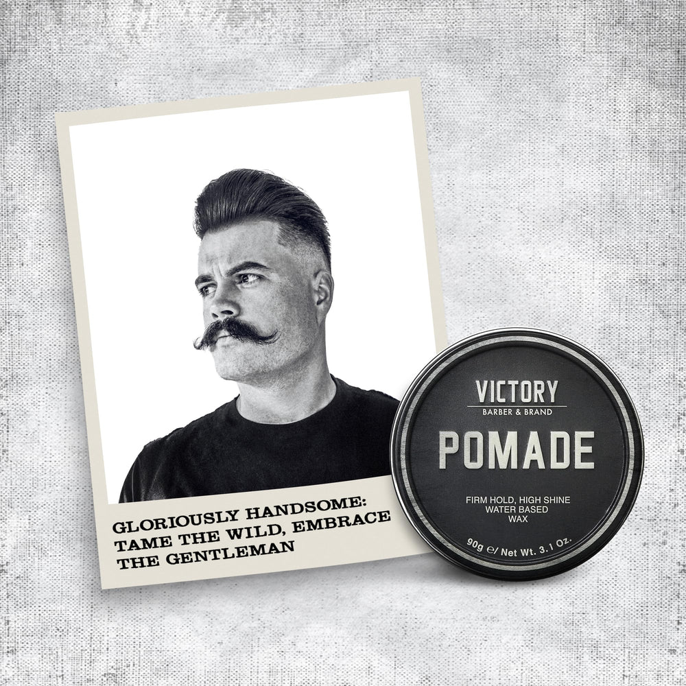 Victory Barber & Brand Pomade durable hold through activity demonstration.