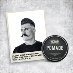Victory Barber & Brand Pomade durable hold through activity demonstration.