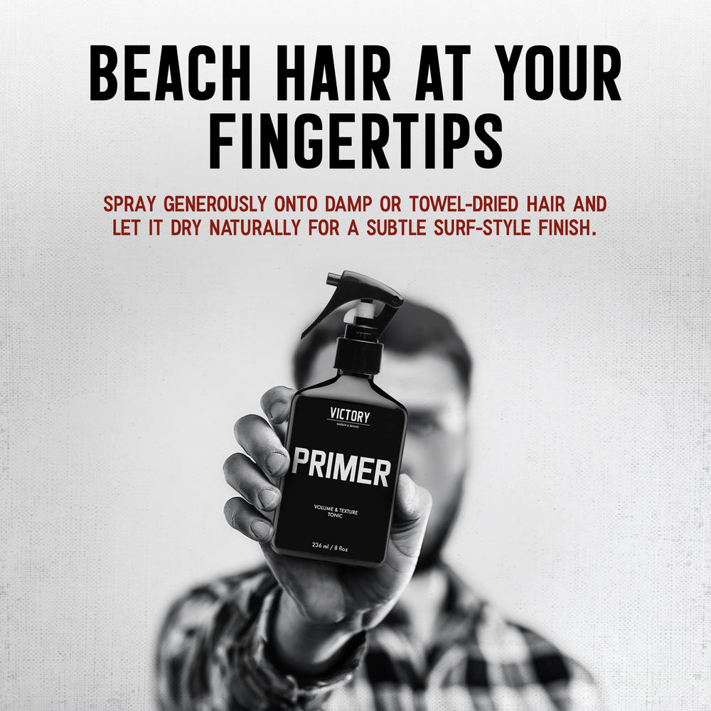 Victory Primer born in the barbershop, designed for everyday men.