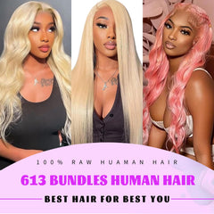 VICYAO 613 dye-ready bundles show color versatility.