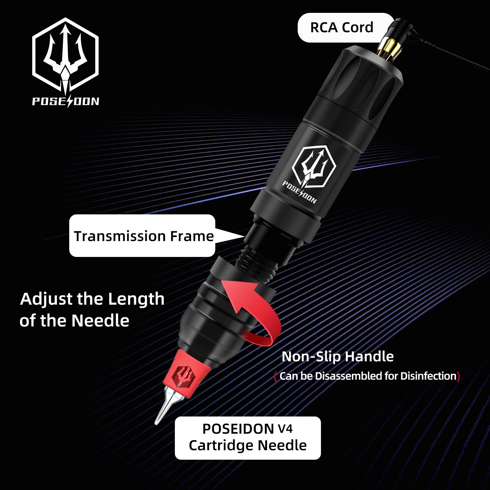 Vidattx Poseidon transfer paper ensures accurate stencil alignment.