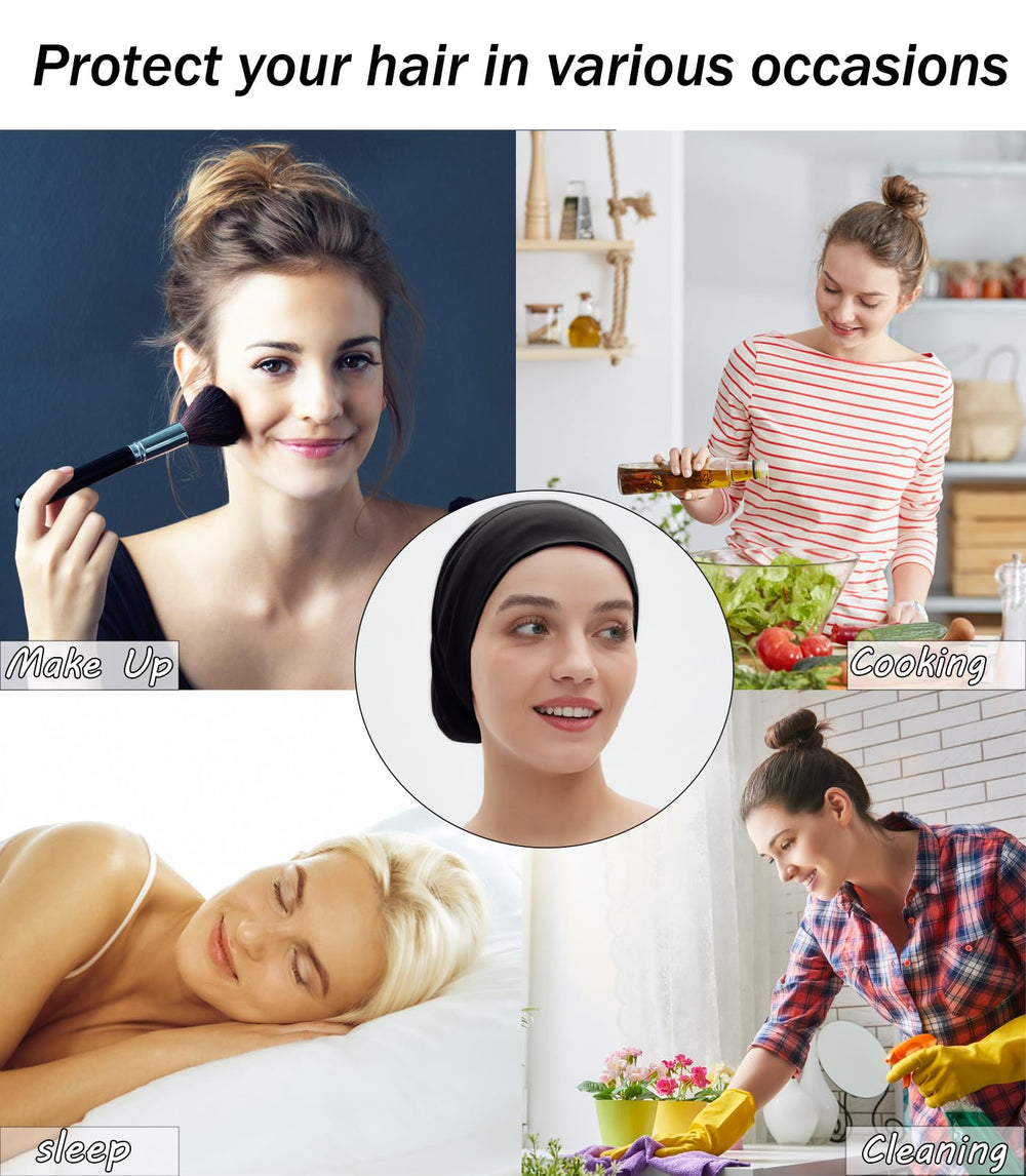 Vidsel Sleep Cap Bonnet suitable for shower and skincare routines