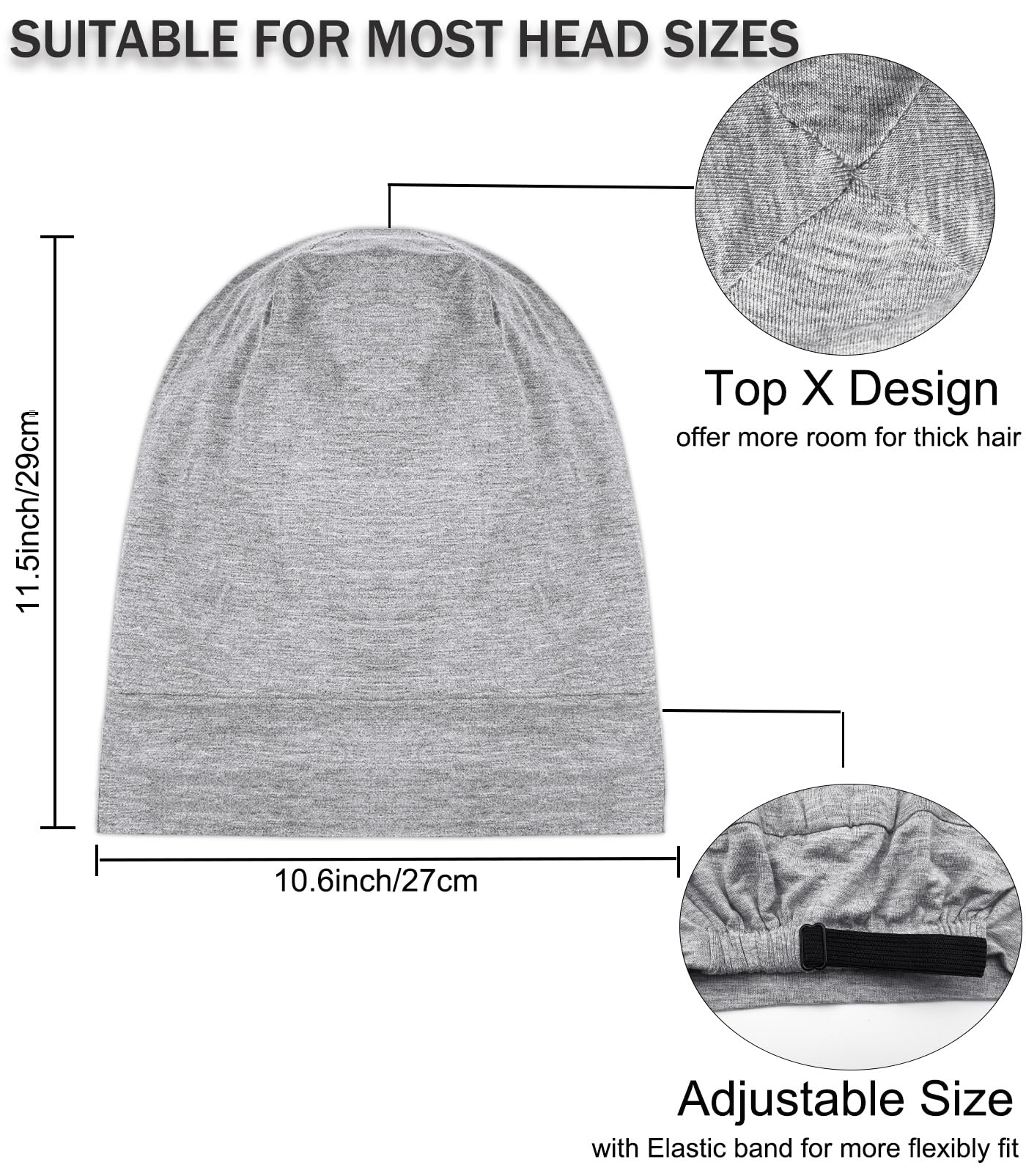 Vidsel Sleep Cap Bonnet protects waves, braids, and locs while resting