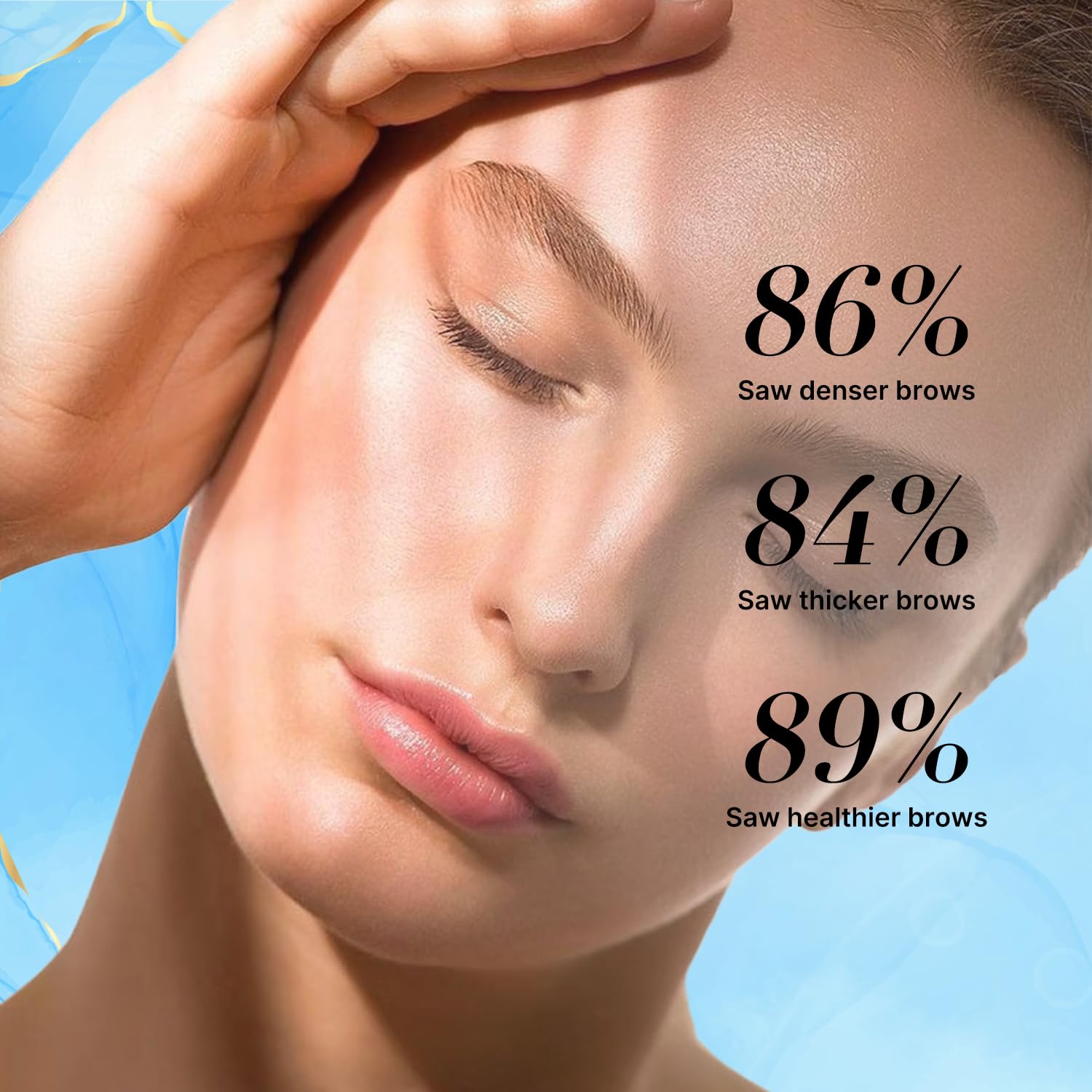 VieBeauti eyebrow serum daily routine scene demonstrates quick, mess-free application