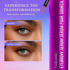 VieBeauti Lash Serum wand application demonstrates easy daily use for gentle lash conditioning.