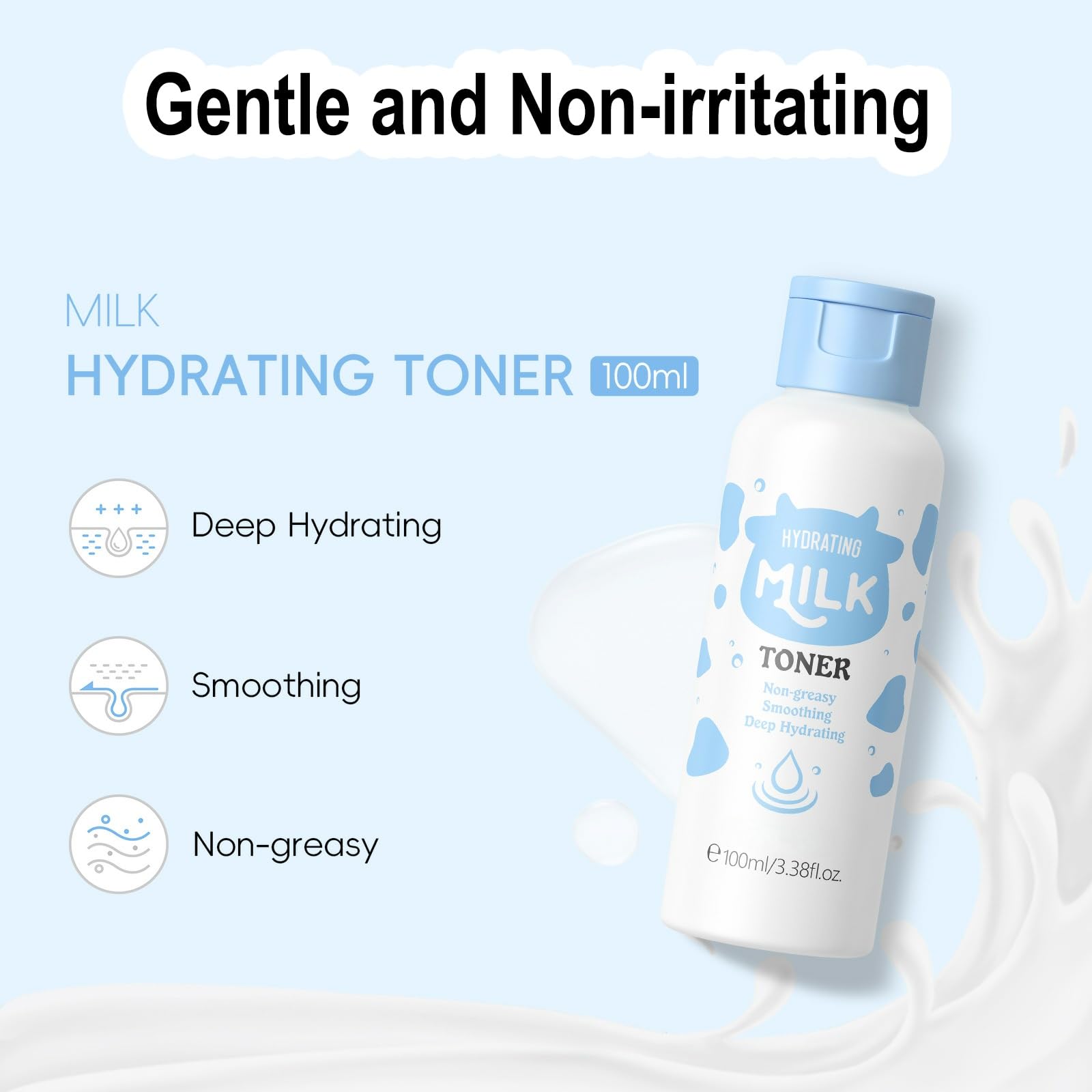 Vienflona All-Skin-Types info graphic highlighting mild formula for sensitive skin