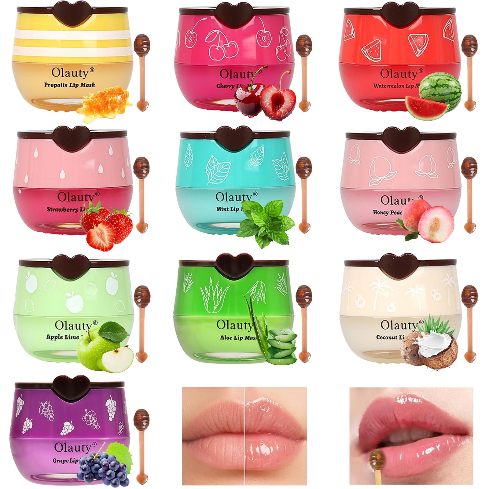 Vienflona Bee Lip Balm Honey Pot packaging view shows travel friendly moisture