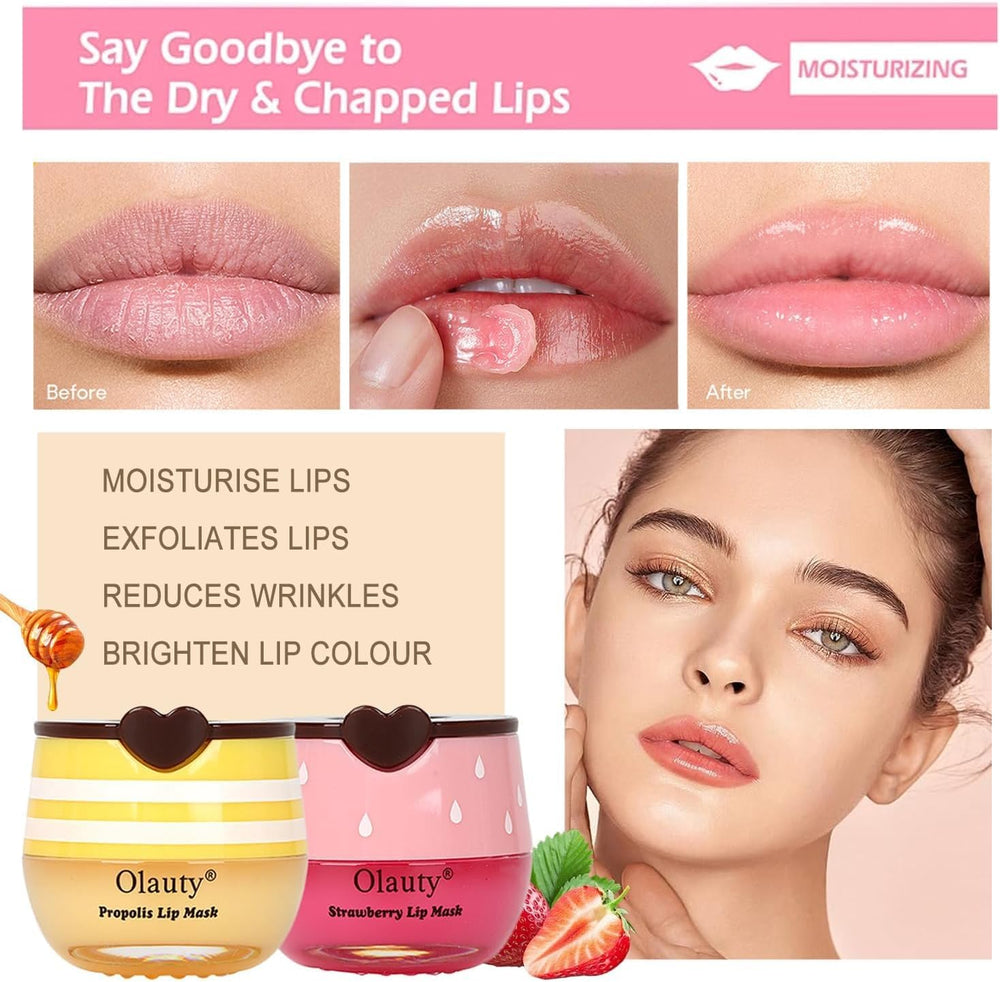 Vienflona Bee Lip Balm Honey Pot sticks closeup for on the go hydration