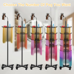 VIFOCUFY braiding hair rack height-adjustable for comfortable long sessions.