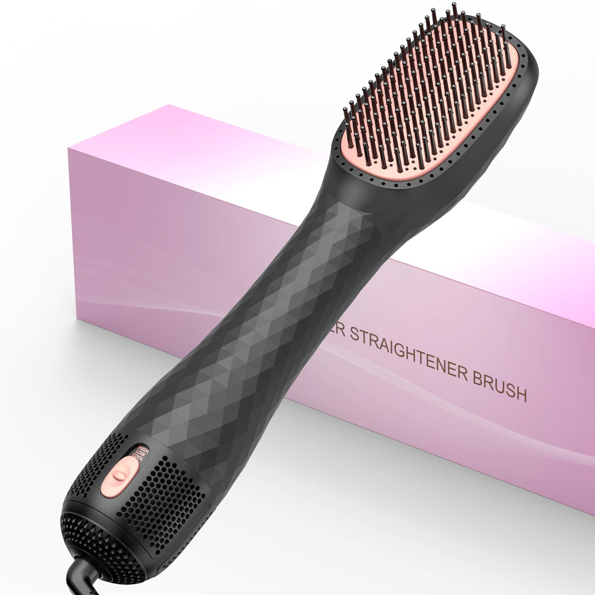 VIGNONY 3-in-1 hair dryer brush front view for quick one-step styling
