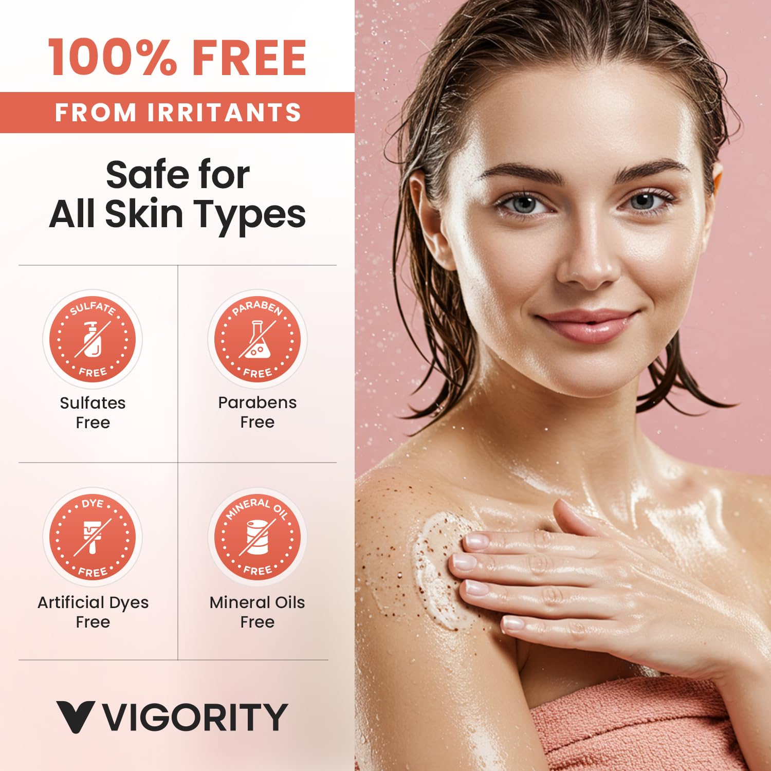 After-use skin from Vigority KP Bump Eraser appears hydrated and renewed