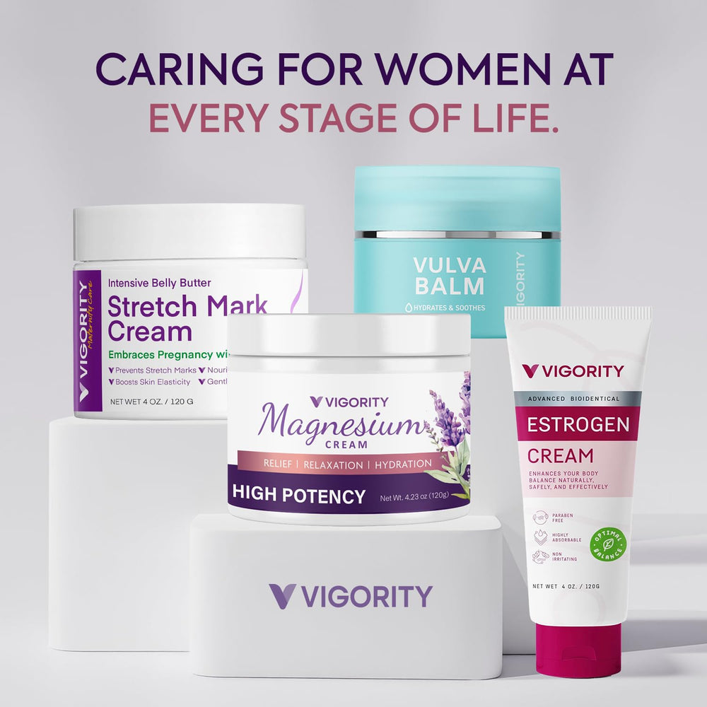 Vigority natural ingredients label emphasizes soothing, multi-vitamin blend for kids.