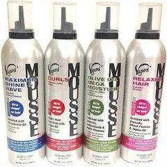 Vigorol Mousse Maximum Shine Wave 12oz foam-on-hair for defined waves and lasting shine.