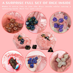 VIIPHA dragon blood bath bomb turns water red with peach-rose scent for immersive relaxation.