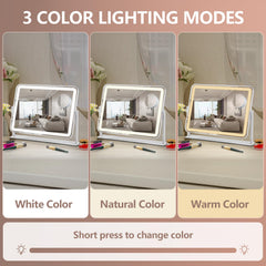 ViKert mirror's detachable 5X magnifier enables precise detail work.