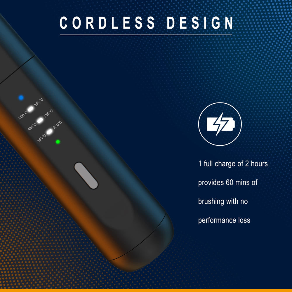 VIKICON beard straightener anti-scald teeth provide safe, even heat distribution.