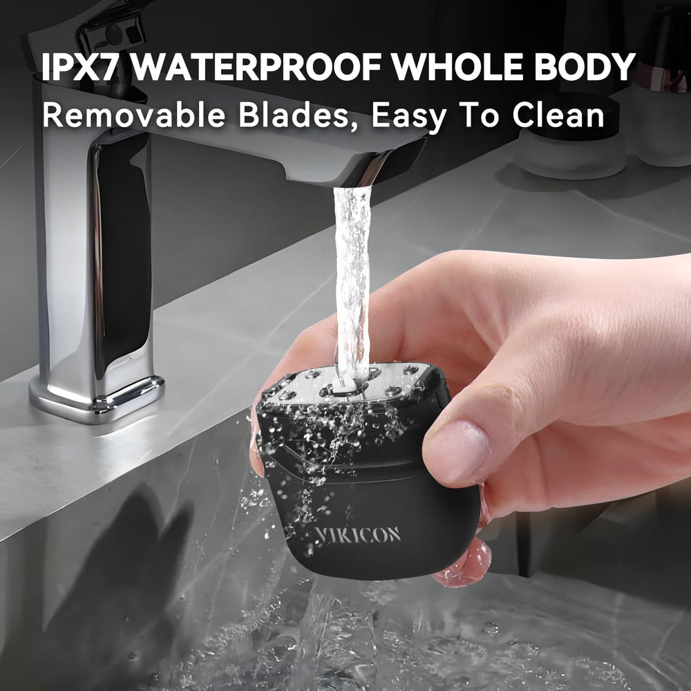 VIKICON detachable cutter head makes cleaning simple after every shave.