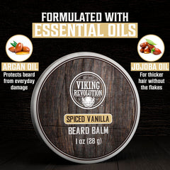 Viking Revolution beard balm majestic oud 1oz: adds structure and woody aroma.
