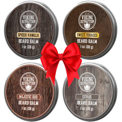 Viking Revolution beard balm spiced vanilla 1oz: smooths and conditions for daily wear.